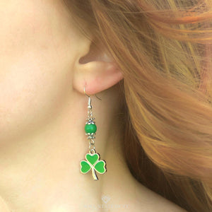 Shamrock Dangle Earrings for Women St Patrick Day Accessories – Soul  Statement