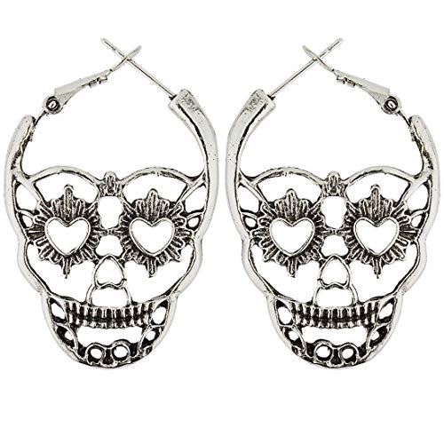 Soul Statement Women's Skull Dangle Earrings Gothic Halloween Drop Earring Set